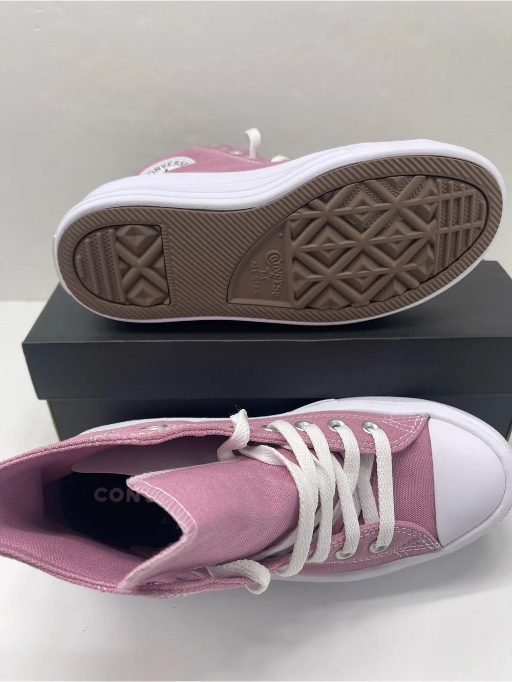 Converse CTAS MOVE HI CLIFFSIDE ROSE/WHITE/BLACK A13128C Platform Sneakers